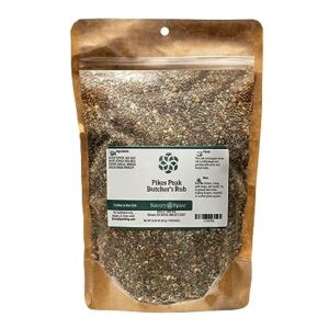 Savory Spice Pikes Peak Butcher's Rub - Salt & Pepper Meat Rub for Beef, Pork & Poultry | All-Purpose BBQ Seasoning Rub for Grilling, Smoking & Roasting (3 Cup Bag - Net: 16.5 oz)
