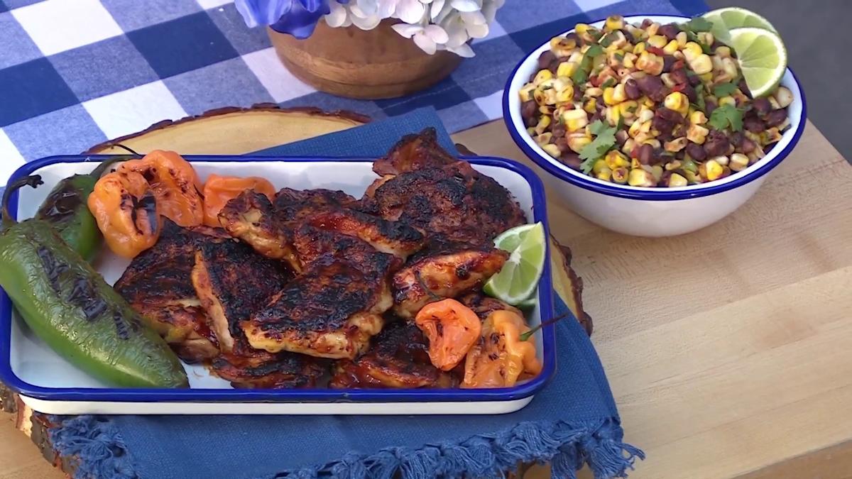 Bobby Flay’s Grilled Chicken & Corn Black Bean Salad BBQ Recipes
