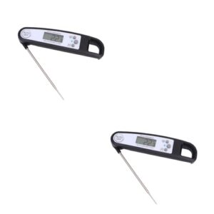 MAGICLULU 2pcs Electronic Thermometer Digital Meat Thermometer Oven BBQ Probe Home Cooking