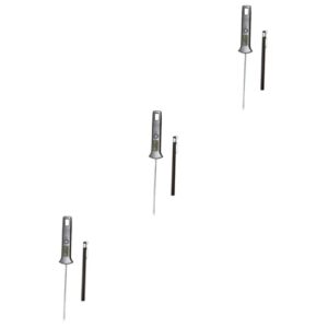 PRETYZOOM 3pcs Cooking Thermometer Candy Thermometer Wireless Meat Digital Meat Needle Probe BBQ Number