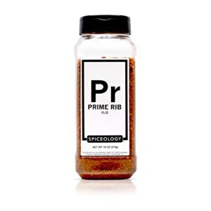 Spiceology – Prime Rib Rub – Bold, Savory Seasoning with Garlic, Smoked Paprika & Tomato – Perfect for Prime Rib, Steak, Brisket, Ribs, Pork & Vegetables – BBQ & Grilling Essential – 18 oz