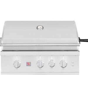 Summerset TRL Pro 32-in 3 Burner Built-In Natural Gas Grill w/Rear Infrared Burner & Rotisserie Kit - TRLPRO32