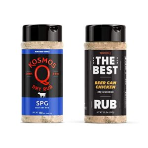 Kosmos Q Smoked Chicken & Dumplings Bundle - Gourmet Rubs w/Smoky & Spicy BBQ Flavor - Classic Family Recipe with Bold BBQ Kick