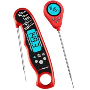 Alpha Grillers Digital Meat Thermometer and Food Thermometer Probe Bundle – Great for Cooking Grilling and Gifting
