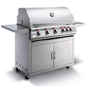 Blaze Freestanding Grill with Lights (BLZ-5LTE2-LP-BLZ-5-CART), 40-inch, Propane Gas