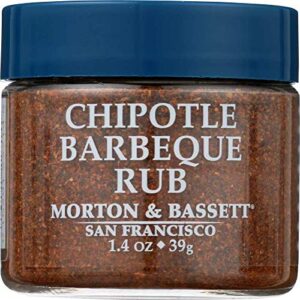 Morton & Bassett Chipotle BBQ Rub, 1.4 Ounces (Pack of 3)