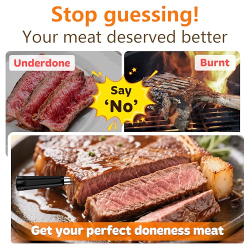 Pro BBQ Bluetooth Meat Thermometer 2 Probes Wireless Grill Kitchen Cooking - Image 9