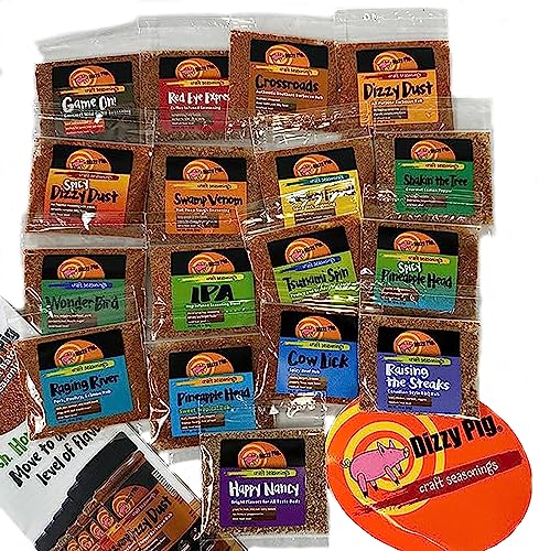 Dizzy Pig BBQ Rub Sampler Pack: 17 Gourmet Seasonings, MSG-Free, Gluten-Free - Image 2