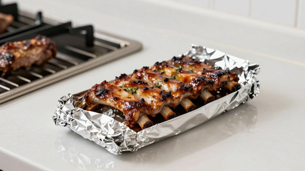 How to Make the Ultimate BBQ Ribs: Tender, Juicy, and Flavor-Packed - Step 6: Wrap the Ribs 1