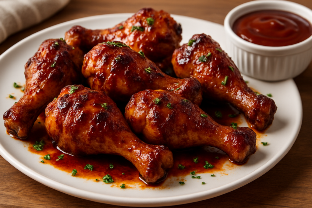 baked chicken drumsticks bbq