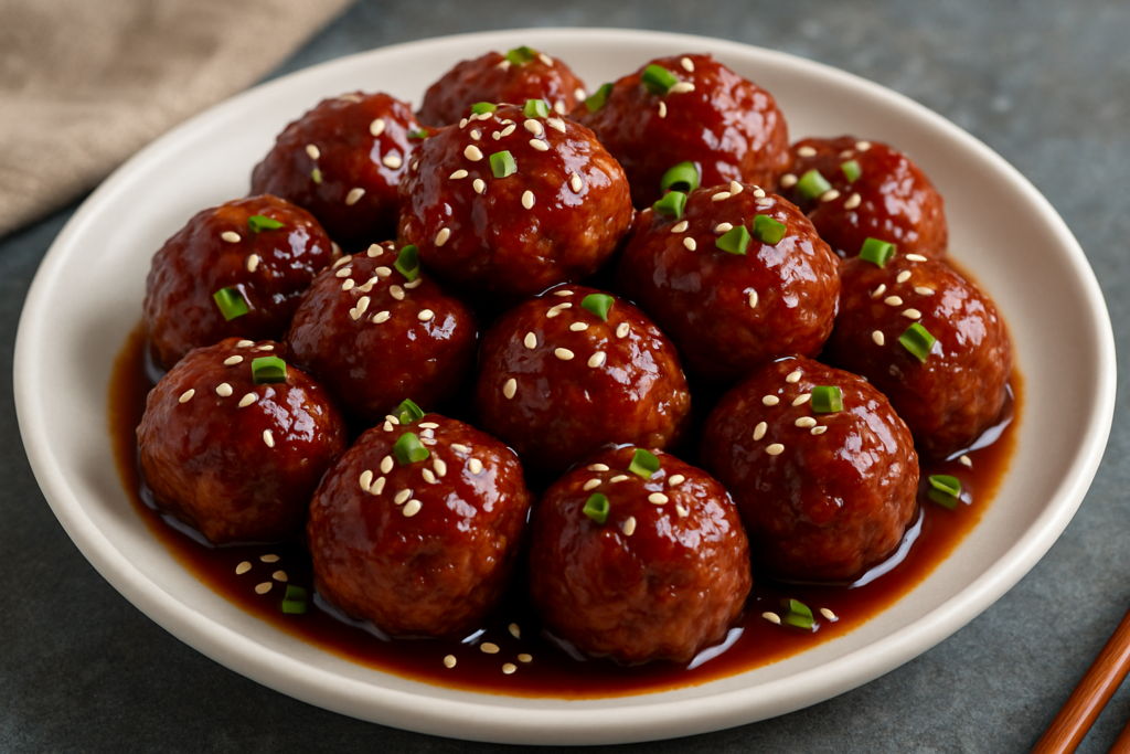 korean bbq meatballs