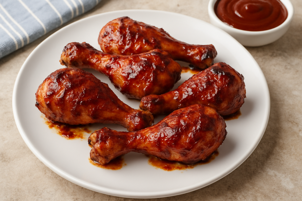 baked bbq chicken legs recipe