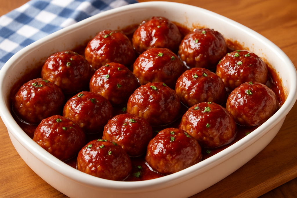 baked bbq meatballs