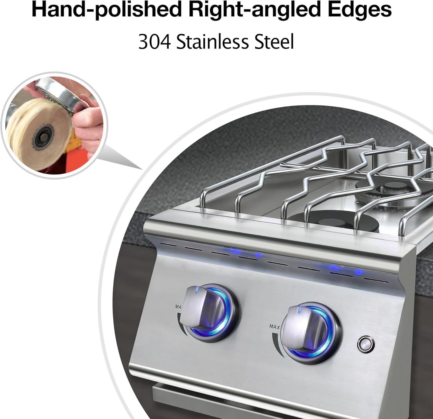 Our Double Grilling Side ⁣Burners: Flame-tested & Approved!