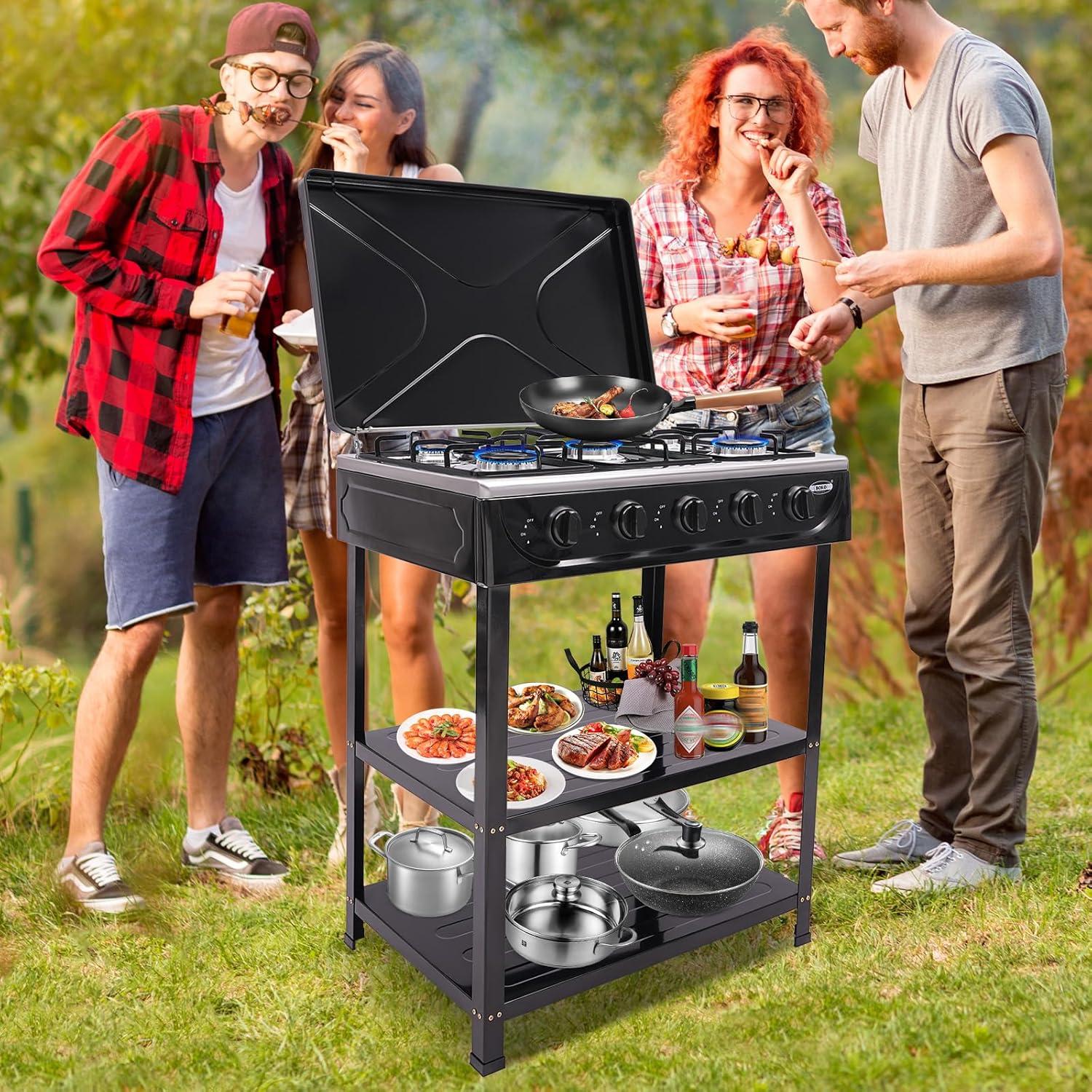 Our Adventure⁤ with the 5-Burner Portable Gas⁣ Stove