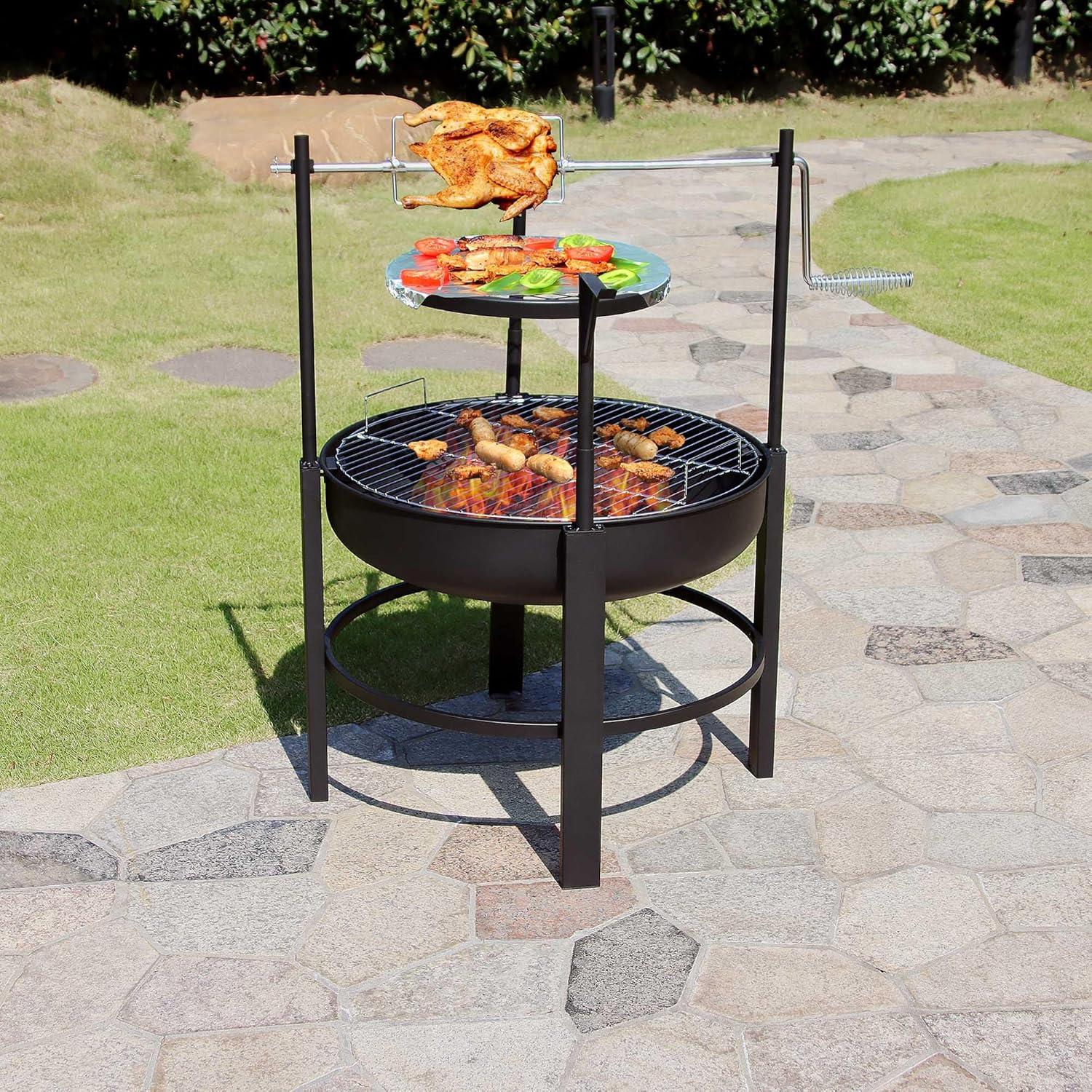 Camping Bliss: Our All-in-One Fire ‌Pit with ⁢Grill fun