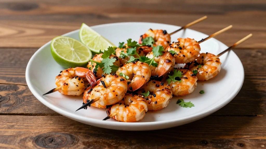 Spicy BBQ Shrimp Skewers: Quick and Flavor-Packed Grilling - Step 7: Garnish and Serve 1