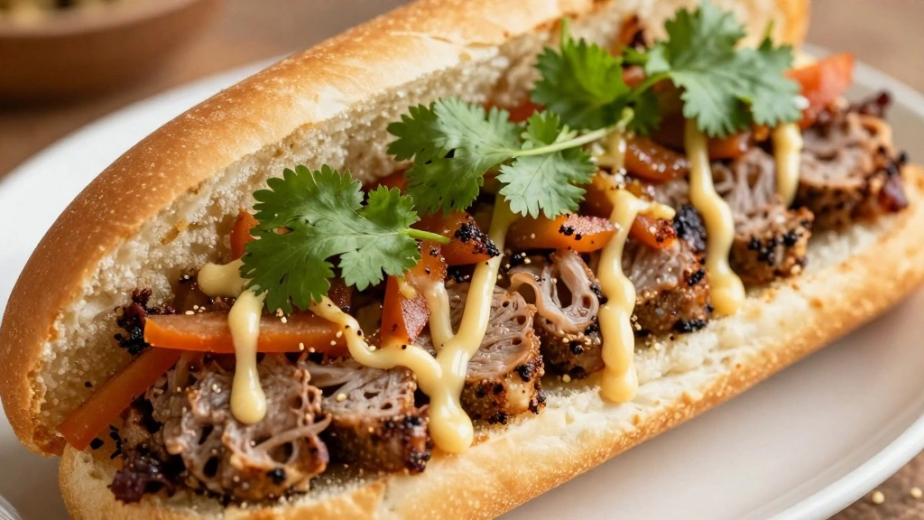 BBQ Banh Mi: A Deliciously Spicy and Savory Sandwich Fusion - Step 8: Serve and Enjoy 1