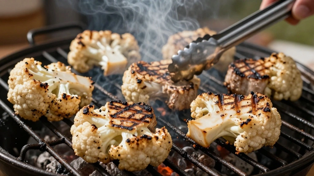 BBQ Cauliflower Steaks: A Flavorful Vegetarian Twist on Grilling - Step 6: Grill the Cauliflower 1
