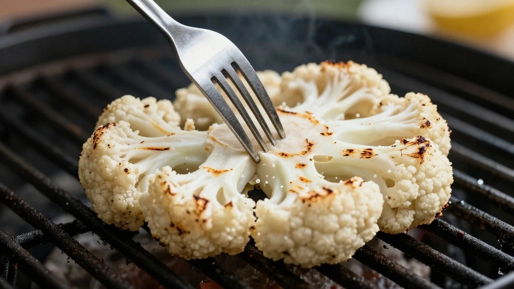BBQ Cauliflower Steaks: A Flavorful Vegetarian Twist on Grilling - Step 7: Check for Doneness 1