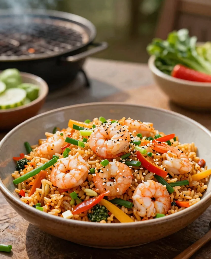 Delicious Grilling Recipes: 10 Mouthwatering Shrimp Dishes to Try This Summer - 10. Shrimp Fried Rice 1