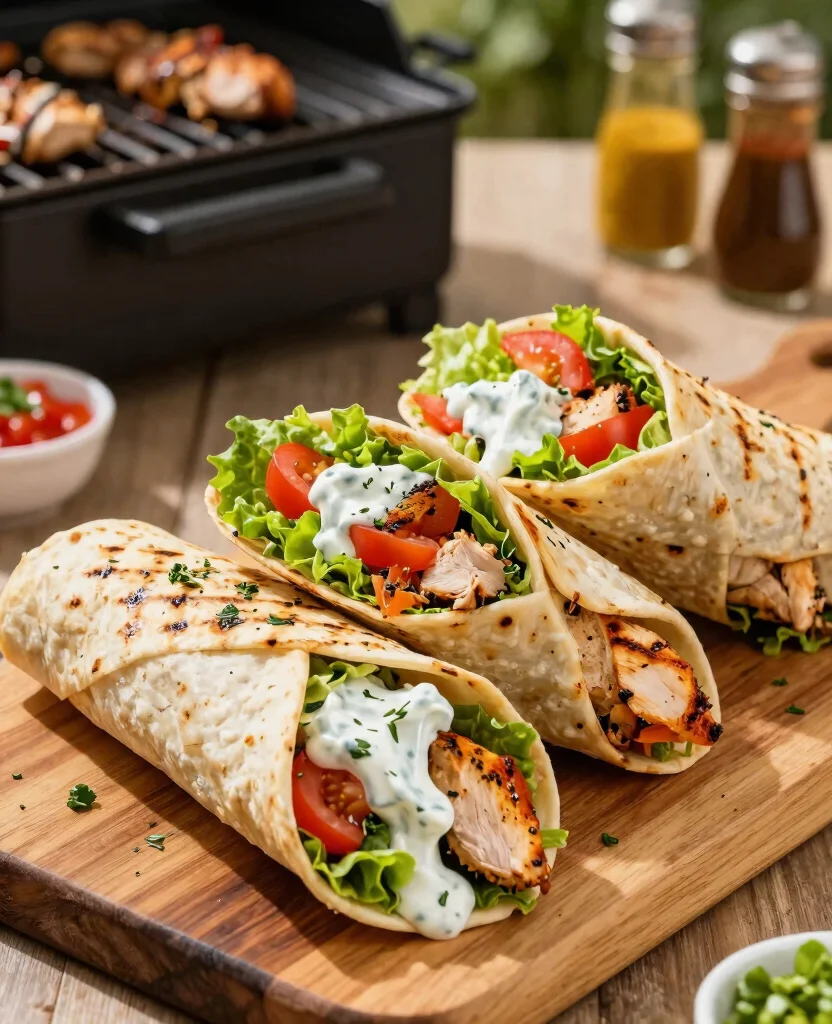 Delicious Grilling Recipes: 10 Must-Try Chicken Dishes for Your Next BBQ Party! - 5. Mediterranean Grilled Chicken Wraps 1