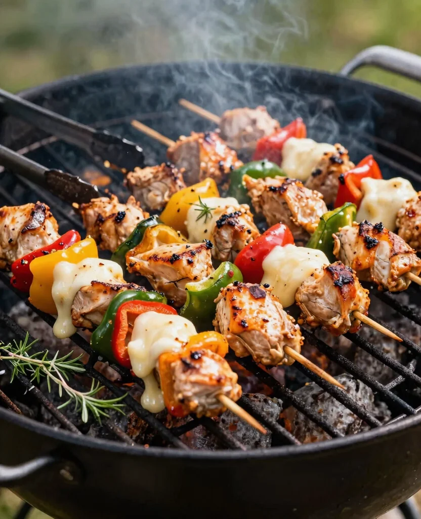 Delicious Grilling Recipes for Picky Eaters: Fun BBQ Ideas Everyone Will Love! - 1. Cheesy Chicken and Veggie Skewers 1