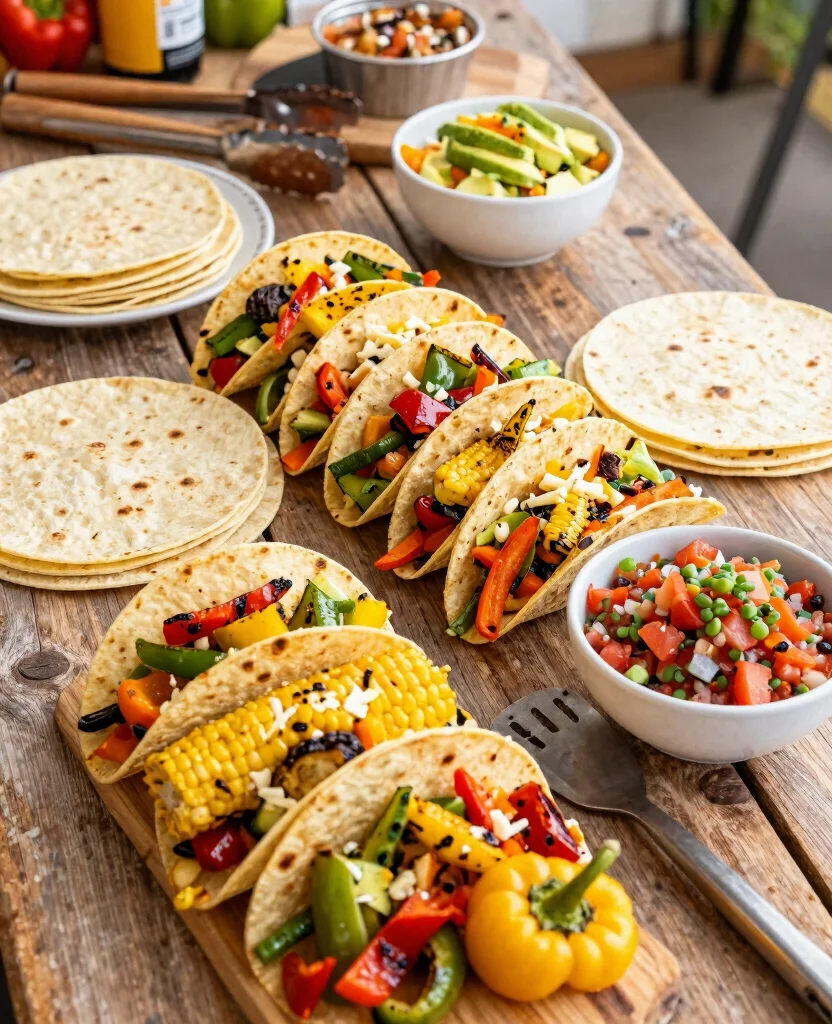 Delicious Grilling Recipes for Picky Eaters: Fun BBQ Ideas Everyone Will Love! - 4. Veggie Taco Bar 1