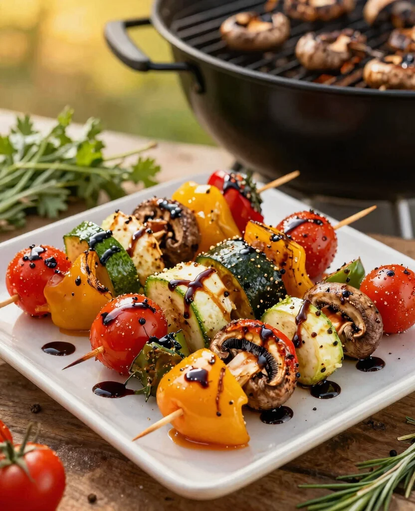 Deliciously Healthy Grilling Recipes for Your Next BBQ: Flavorful and Guilt-Free! - 2. Grilled Vegetable Skewers with Balsamic Glaze 1