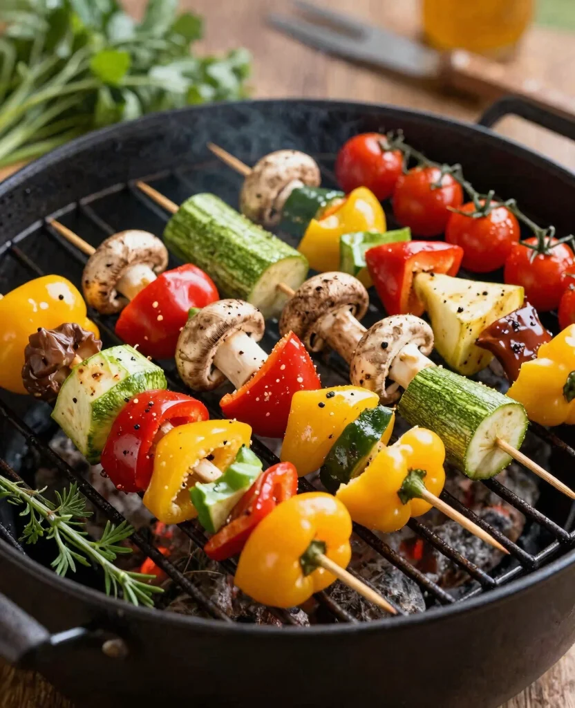 Deliciously Healthy Grilling Recipes for Your Next BBQ That Everyone Will Love! - 2. Colorful Veggie Skewers 1