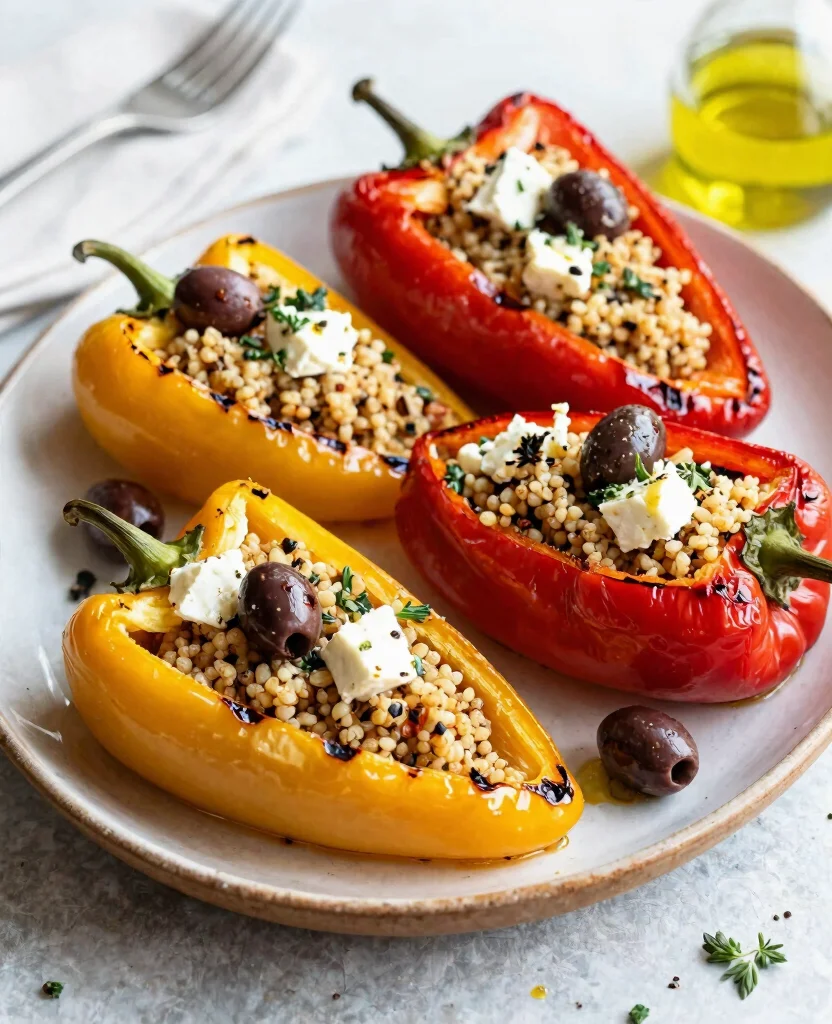 Deliciously Healthy Grilling Recipes for Your Next BBQ That Everyone Will Love! - 7. Mediterranean Grilled Stuffed Peppers 1