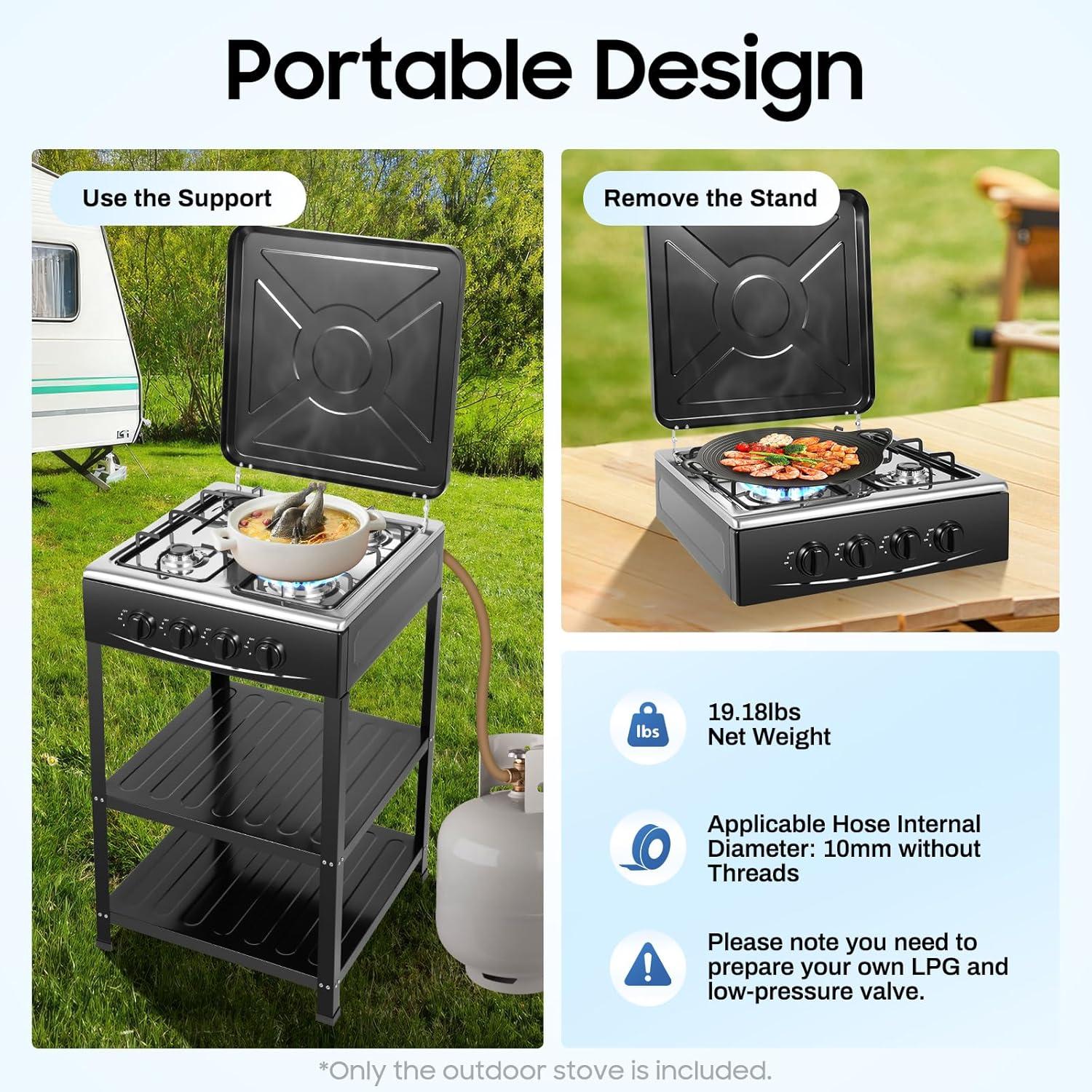 Heating Up Our Outdoor Culinary Adventures: The 4-Burner Propane Stove
