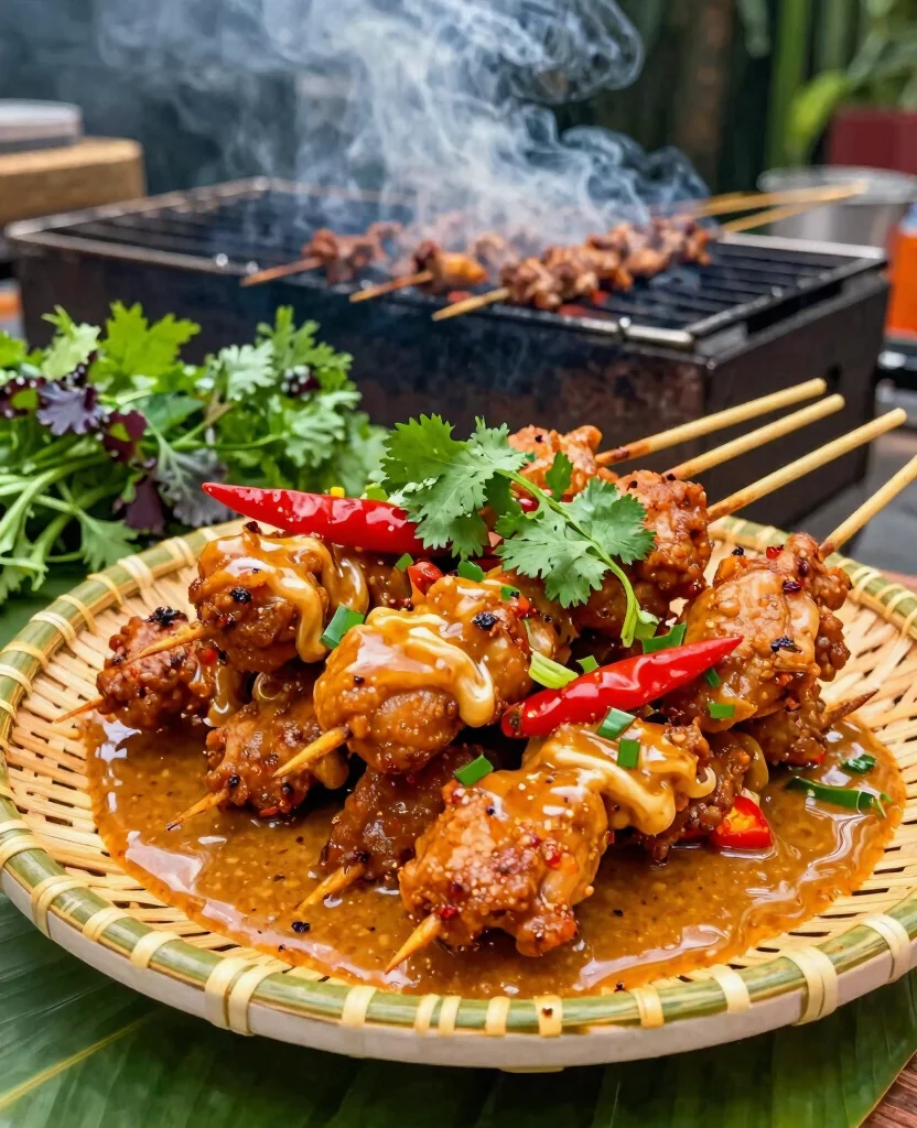 Savor the Flavor: 10 Irresistible Grilling Recipes for Chicken Skewers to Try Today - 2. Spicy Thai Chicken Skewers 1