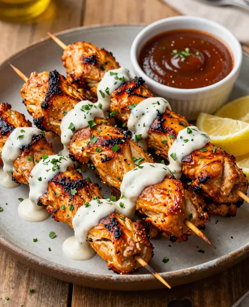 Savor the Flavor: 10 Irresistible Grilling Recipes for Chicken Skewers to Try Today - 8. BBQ Ranch Chicken Skewers 1