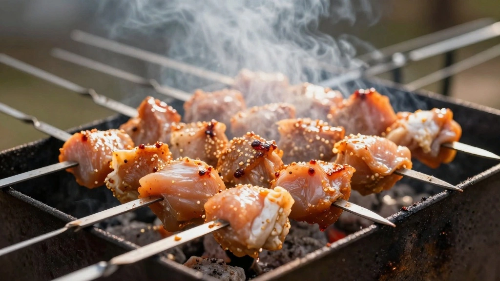 Tandoori Chicken Skewers: A Healthy BBQ Option with Indian Flair - Step 4: Skewer the Chicken 1
