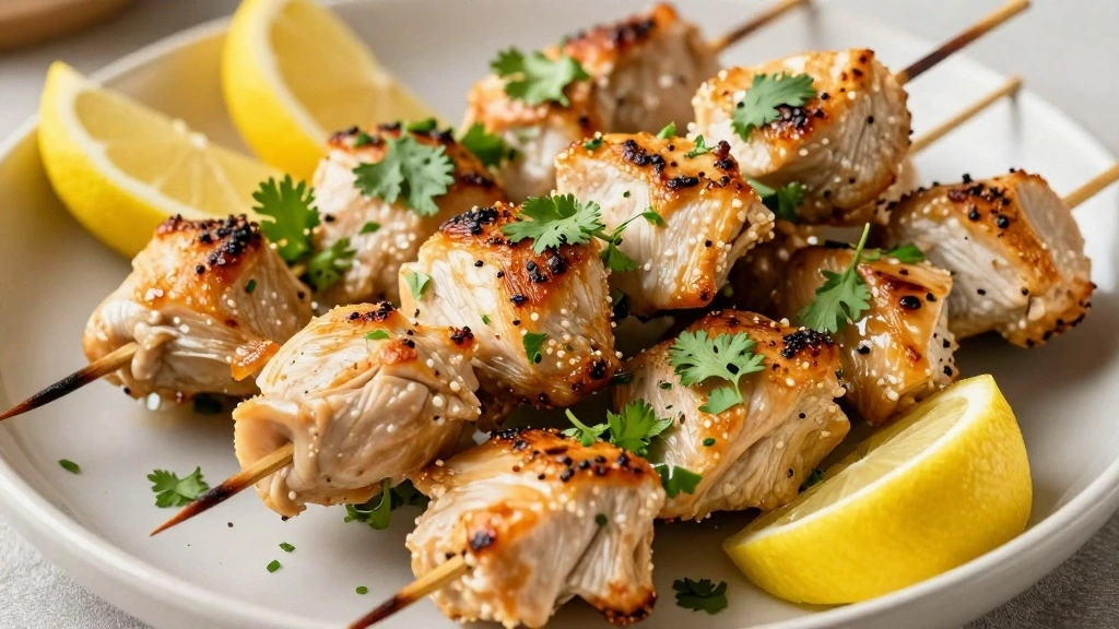 Tandoori Chicken Skewers: A Healthy BBQ Option with Indian Flair - Step 8: Serve and Garnish 1