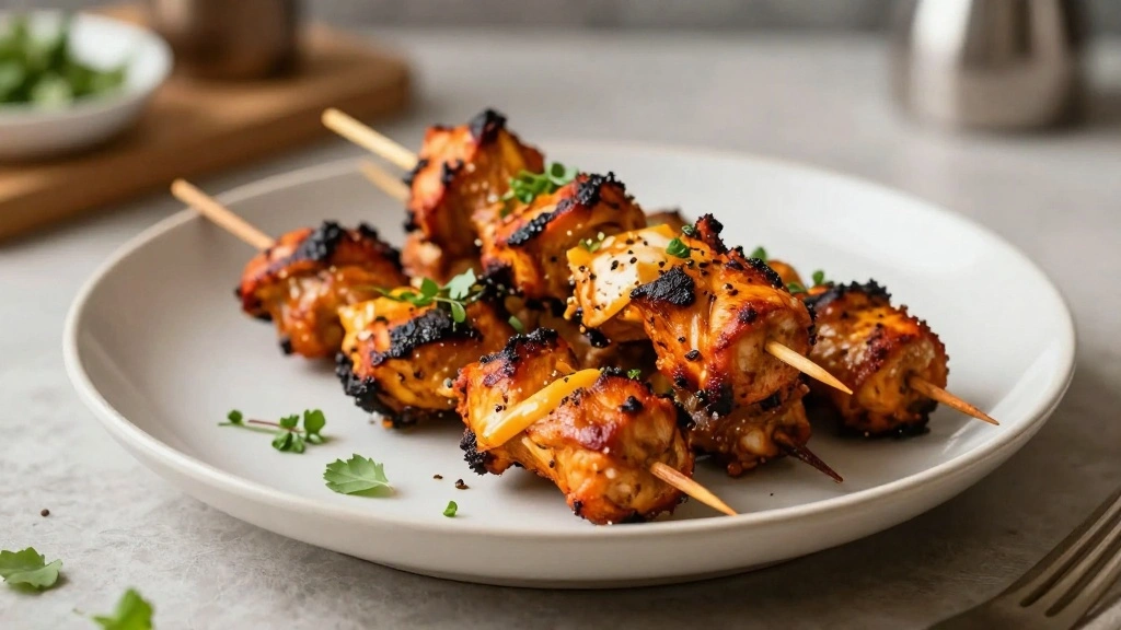 Tandoori Chicken Skewers: A Healthy BBQ Option with Indian Flair