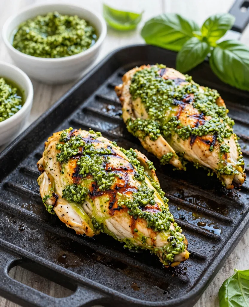 Ultimate Grilling Chicken Recipes for Juicy, Flavor-Packed Summer BBQs - 8. Pesto Grilled Chicken 1