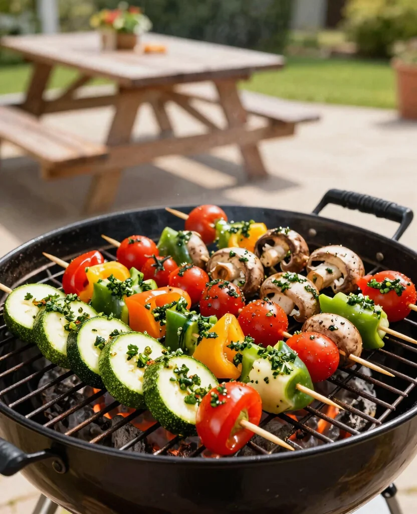 Ultimate Summer Grilling Recipes for a Crowd: Delicious Ideas to Impress Your Guests - 4. Veggie Kebabs with Chimichurri 1