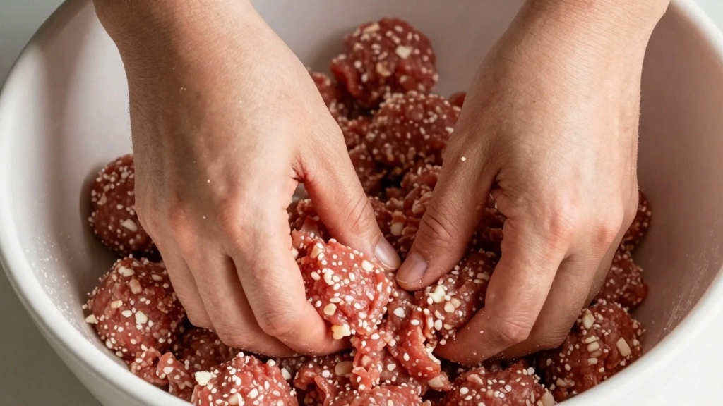 How to Make BBQ Meatballs: A Fun and Tasty Crowd-Pleaser - Step 2: Mix Meatball Ingredients 1