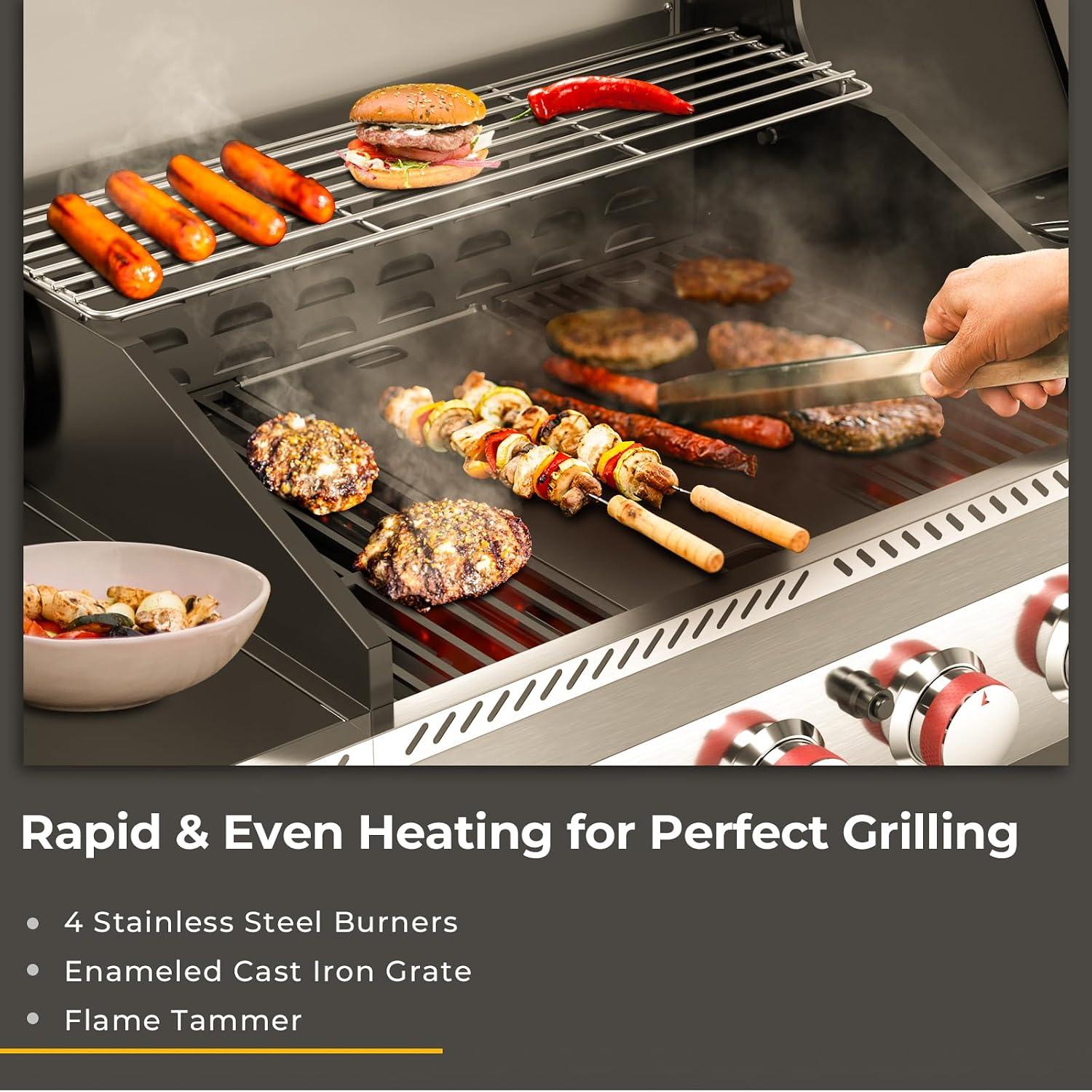 Grill & Chill: Our Take on the R.W.FLAME 4-Burner BBQ!