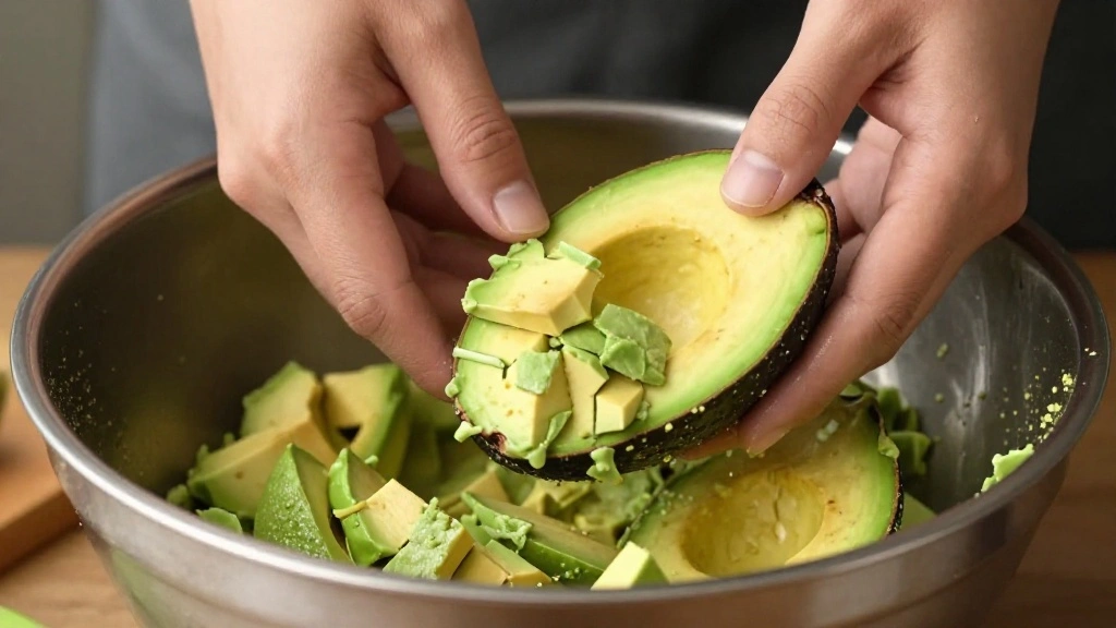 Zesty Avocado Corn Salad: A Refreshing Summer Delight - Step 2: Dice Avocados 1
