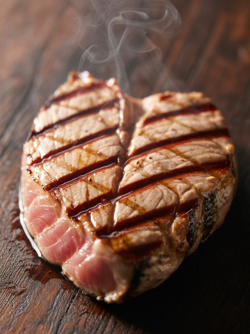 Grilled Tuna Steak Recipe: Perfect Sear Every Time closeup detail
