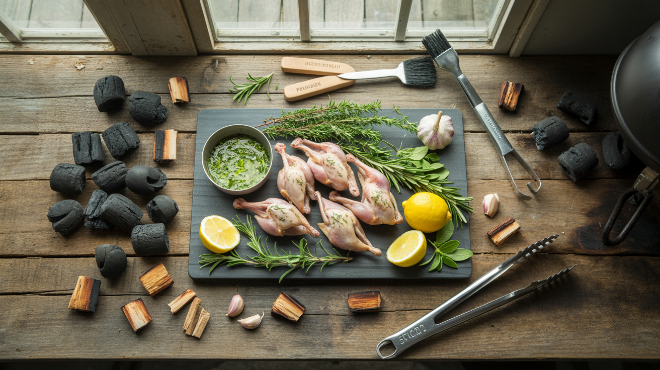 Grilled Quail Recipe with Herb Butter - Perfect Every Time ingredients