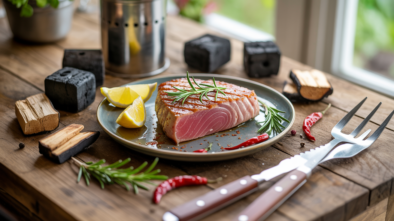 Grilled Tuna Steak Recipe: Perfect Sear Every Time ingredients