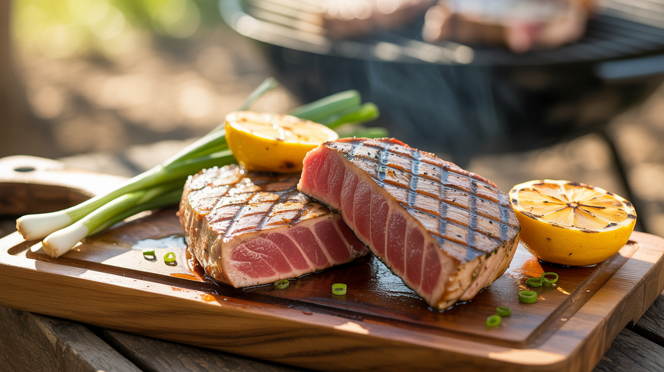 Grilled Tuna Steak Recipe: Perfect Sear Every Time plated