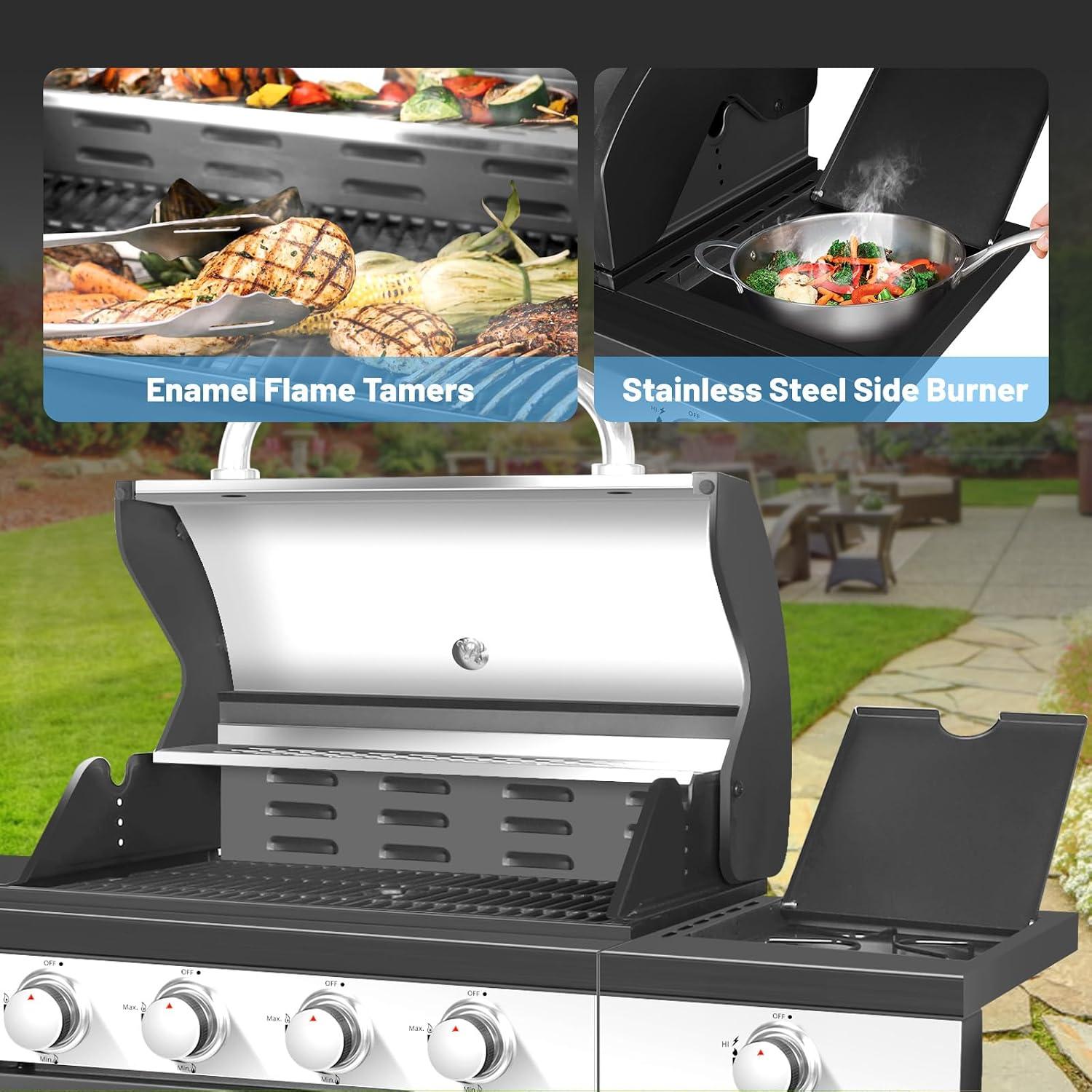 Sizzle & Serve: Our Delight with a 4-Burner⁢ BBQ Bliss!