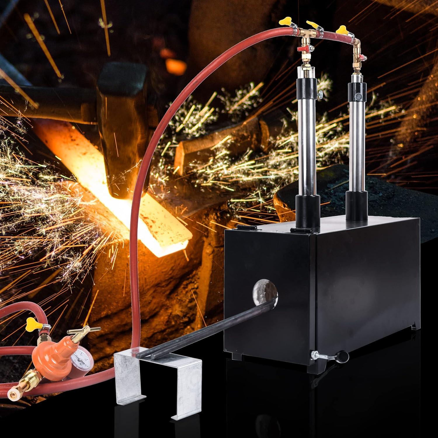 Forging Fun with the doppy Double Burner Propane Forge