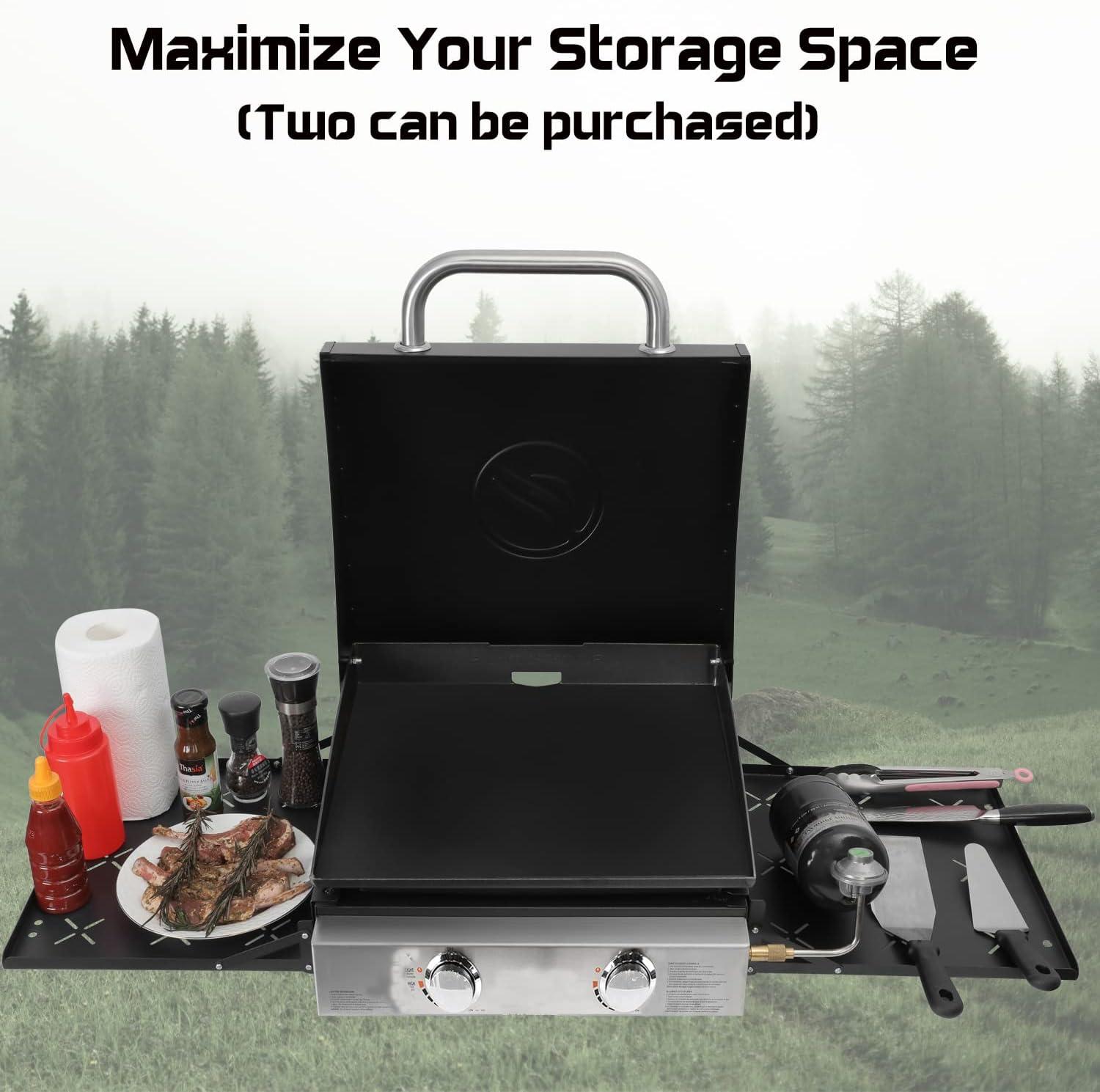 Maximize Our Grilling Space: Blackstone Side Shelf Magic