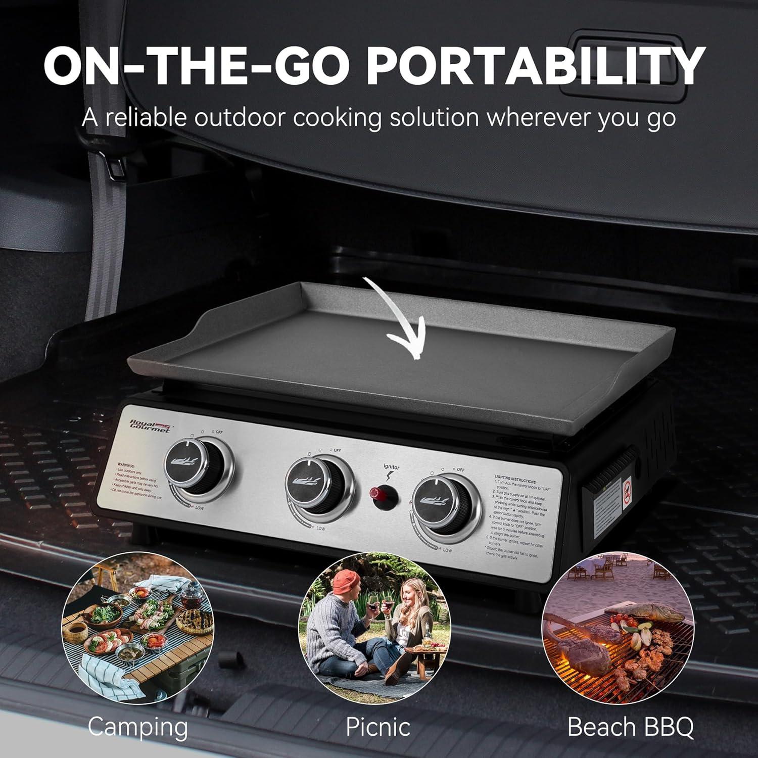 Griddle ‍On-The-Go:⁣ our ⁢Royal Gourmet Adventure Awaits!